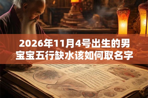 2026年11月4号出生的男宝宝五行缺水该如何取名字