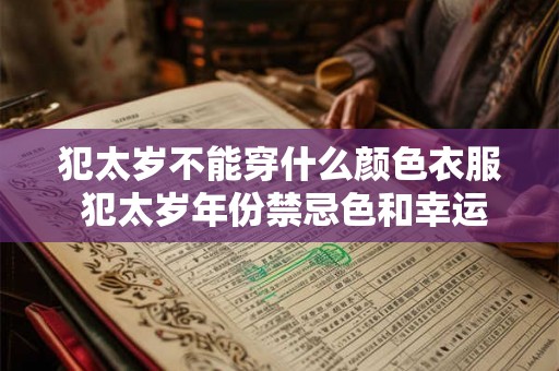 犯太岁不能穿什么颜色衣服 犯太岁年份禁忌色和幸运色