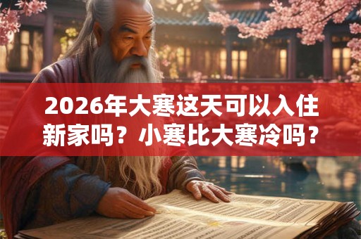 2026年大寒这天可以入住新家吗？小寒比大寒冷吗？