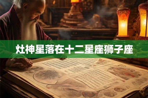 灶神星落在十二星座狮子座