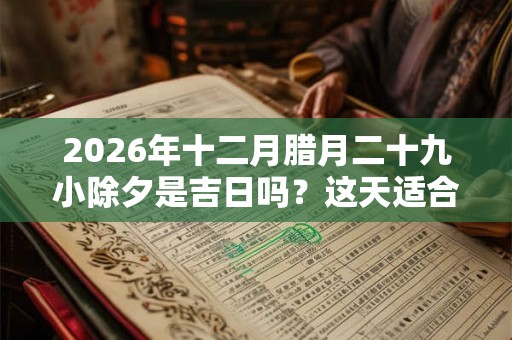 2026年十二月腊月二十九小除夕是吉日吗？这天适合出殡吗？