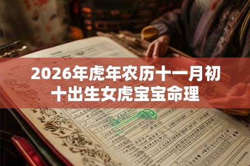 2026年虎年农历十一月初十出生女虎宝宝命理