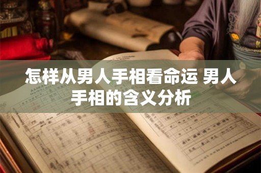 怎样从男人手相看命运 男人手相的含义分析