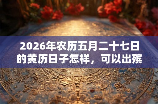 2026年农历五月二十七日的黄历日子怎样，可以出殡吗？