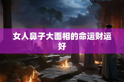 女人鼻子大面相的命运财运好