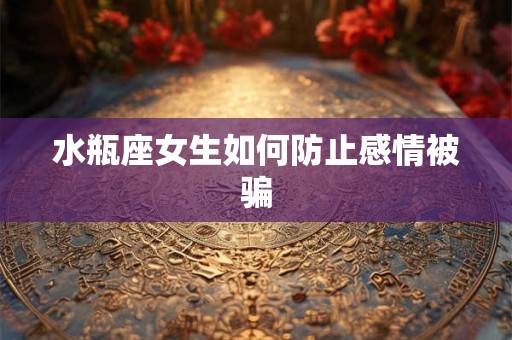 水瓶座女生如何防止感情被骗