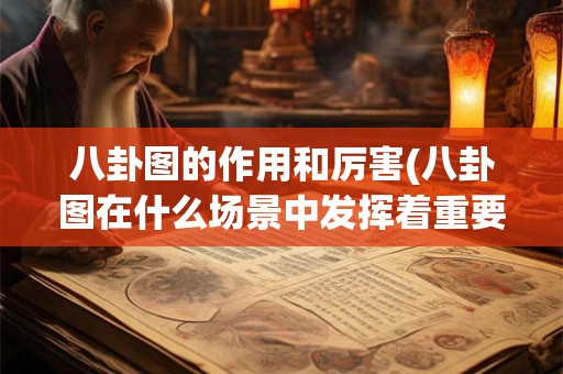 八卦图的作用和厉害(八卦图在什么场景中发挥着重要的作用并变得非常厉害) 八卦图的作用和厉害(八卦图在什么场景中发挥着重要的作用并变得非常厉害)