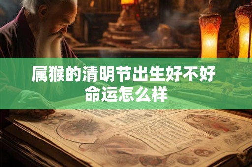 属猴的清明节出生好不好 命运怎么样 属猴的清明节出生好不好 命运怎么样
