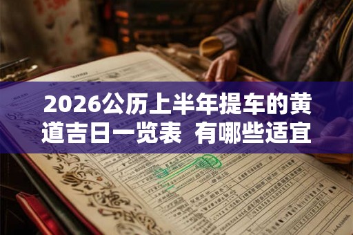 2026公历上半年提车的黄道吉日一览表  有哪些适宜提车入宅的日子