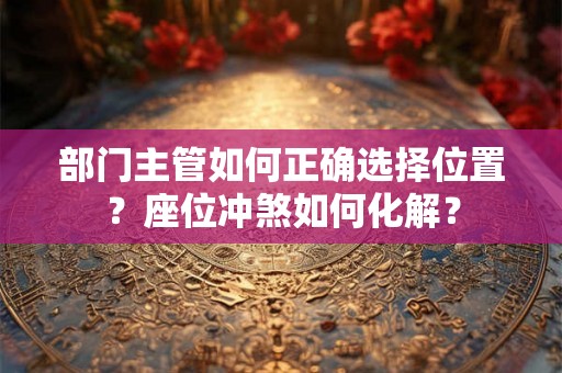 部门主管如何正确选择位置？座位冲煞如何化解？