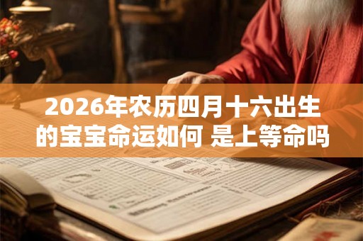 2026年农历四月十六出生的宝宝命运如何 是上等命吗 2026年农历四月十六出生的宝宝命运如何 是上等命吗