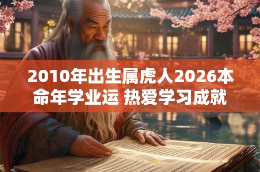 2010年出生属虎人2026本命年学业运 热爱学习成就未来