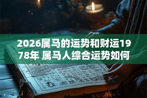 2026属马的运势和财运1978年 属马人综合运势如何 2026属马的运势和财运1978年 属马人综合运势如何