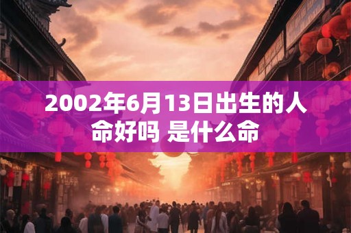 2002年6月13日出生的人命好吗 是什么命