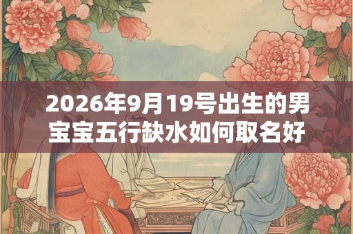 2026年9月19号出生的男宝宝五行缺水如何取名好