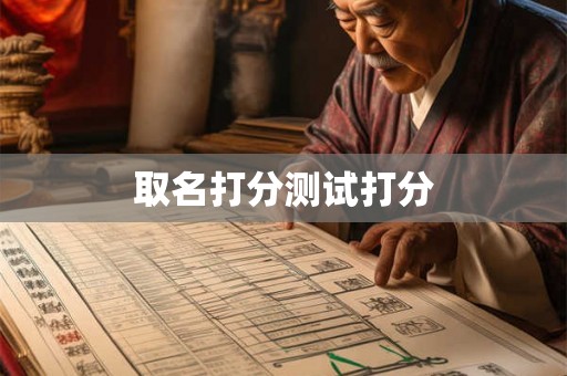 取名打分测试打分 取名打分测试打分