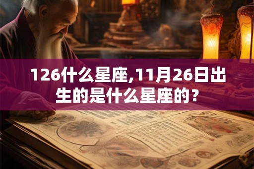 126什么星座,11月26日出生的是什么星座的？