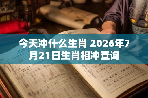 今天冲什么生肖 2026年7月21日生肖相冲查询