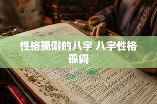性格孤僻的八字 八字性格孤僻 性格孤僻的八字 八字性格孤僻