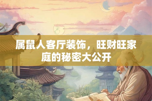 属鼠人客厅装饰,旺财旺家庭的秘密大公开 属鼠人客厅装饰,旺财旺家庭的秘密大公开