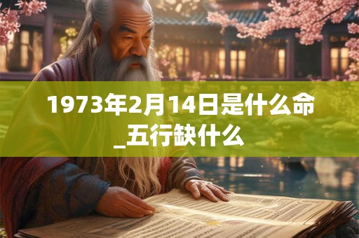 1973年2月14日是什么命_五行缺什么