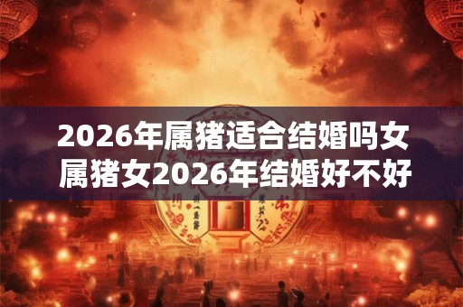 2026年属猪适合结婚吗女 属猪女2026年结婚好不好
