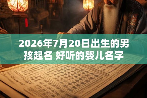 2026年7月20日出生的男孩起名 好听的婴儿名字