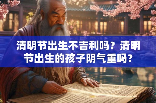 清明节出生不吉利吗？清明节出生的孩子阴气重吗？