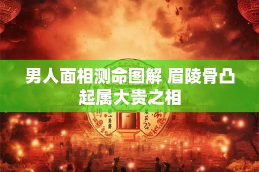 男人面相测命图解 眉陵骨凸起属大贵之相