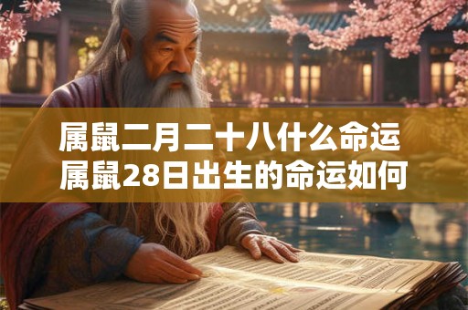 属鼠二月二十八什么命运 属鼠28日出生的命运如何