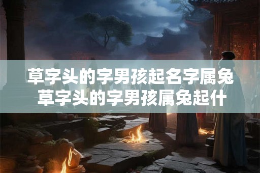 草字头的字男孩起名字属兔 草字头的字男孩属兔起什么名字比较好