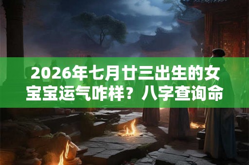 2026年七月廿三出生的女宝宝运气咋样？八字查询命理