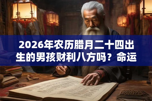 2026年农历腊月二十四出生的男孩财利八方吗？命运如何？