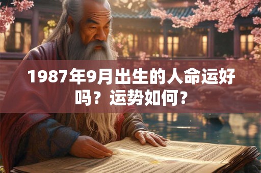 1987年9月出生的人命运好吗?运势如何? 1987年9月出生的人命运好吗?运势如何?