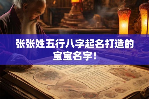 张张姓五行八字起名打造的宝宝名字! 张张姓五行八字起名打造的宝宝名字!