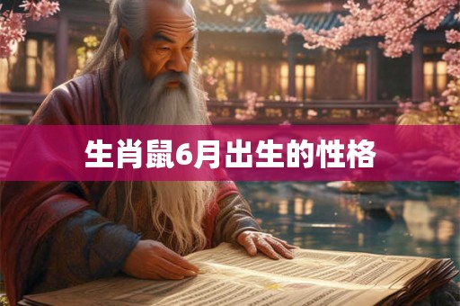 生肖鼠6月出生的性格