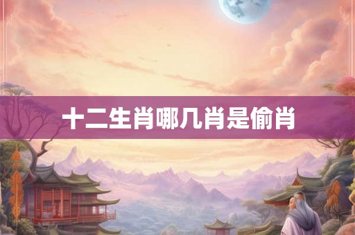 十二生肖哪几肖是偷肖