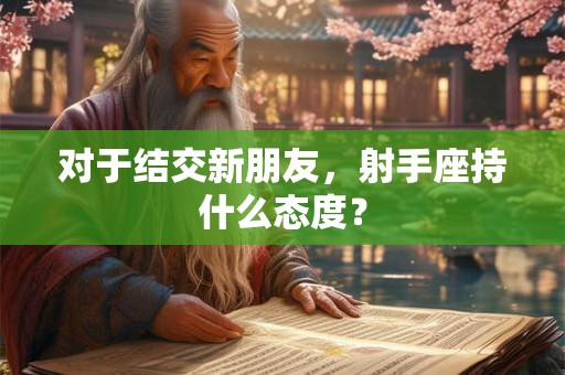 对于结交新朋友，射手座持什么态度？