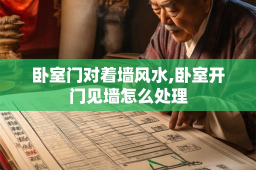 卧室门对着墙风水,卧室开门见墙怎么处理