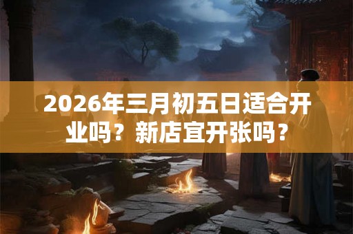 2026年三月初五日适合开业吗？新店宜开张吗？