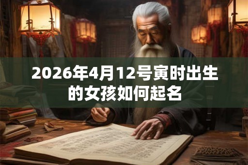 2026年4月12号寅时出生的女孩如何起名