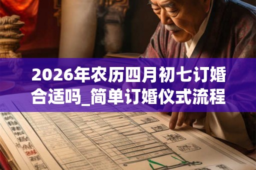 2026年农历四月初七订婚合适吗_简单订婚仪式流程 2026年农历四月初七订婚合适吗_简单订婚仪式流程