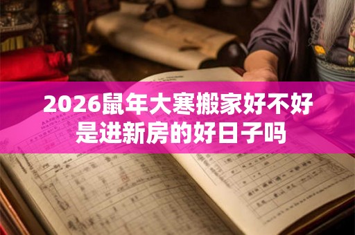 2026鼠年大寒搬家好不好 是进新房的好日子吗