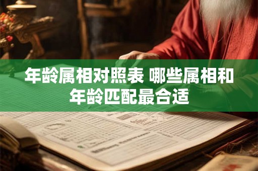 年龄属相对照表 哪些属相和年龄匹配最合适 年龄属相对照表 哪些属相和年龄匹配最合适