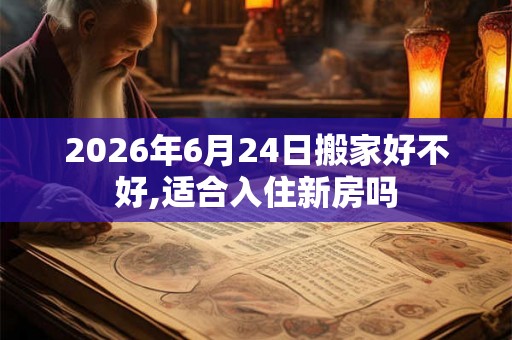2026年6月24日搬家好不好,适合入住新房吗