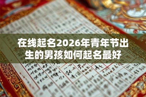 在线起名2026年青年节出生的男孩如何起名最好