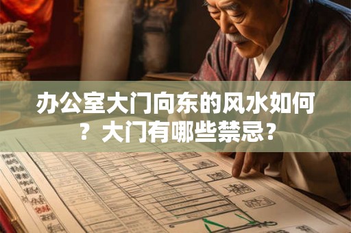 办公室大门向东的风水如何?大门有哪些禁忌? 办公室大门向东的风水如何?大门有哪些禁忌?