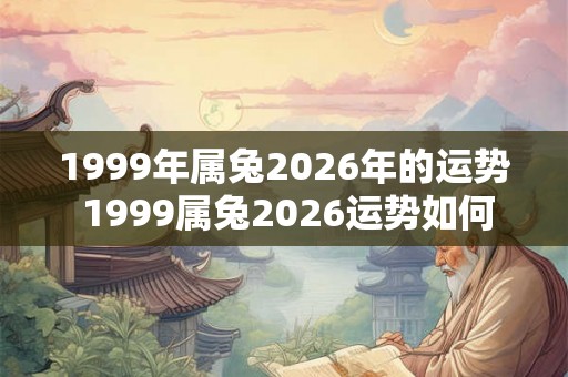 1999年属兔2026年的运势 1999属兔2026运势如何 1999年属兔2026年的运势 1999属兔2026运势如何