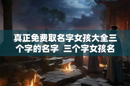 真正免费取名字女孩大全三个字的名字  三个字女孩名字超好听