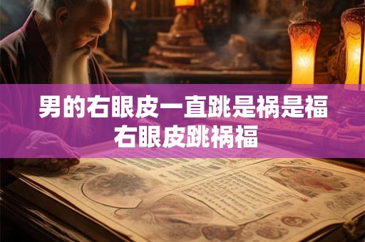 男的右眼皮一直跳是祸是福 右眼皮跳祸福